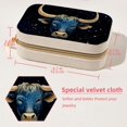 thumbnail image 5 of Taurus Constellation Velvet Portable Jewelry Organizer with Removable Compartment – Necklace Holder, Earring Organizer, and Jewelry Boxes - Gift, 5 of 7
