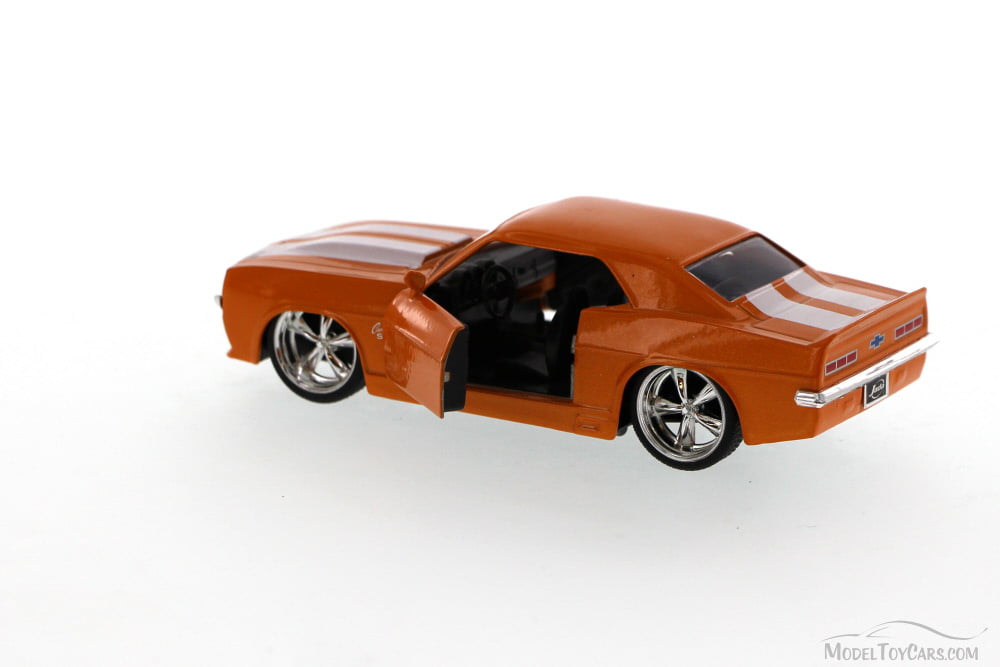 96949-1//32 scale Diecast Model Toy Car 1969 Chevy Camaro Orange w//white stripes