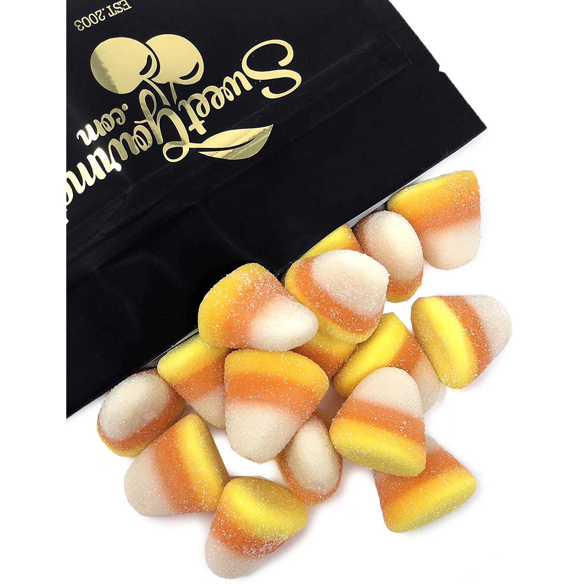 SweetGourmet Gummy Candy Corn | Sugared Marshmallow Candy | 2 Pounds