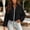 Black, variant on Qulqfy Cropped Essentials Hoodie Long Sleeve Solid Casual Fall Black Drawstring Collared Zip Up Fashion with Pockets Womens Tops L