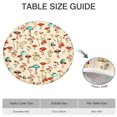 thumbnail image 6 of Red Mushroom Line Light Pattern Round Fitted Tablecloth with Elastic Edge,Dining Table Cover Waterproof,Outdoor Round Tablecloth for Camping,Dining,Indoor and Outdoor, 6 of 7