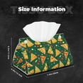 thumbnail image 4 of Kdxio Pizza Print Tissue Box Cover,Modern PU Leather Rectangular Tissue Box Holder for Bathroom Living Room Bedroom Office Desk Car Home, 4 of 6