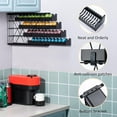 thumbnail image 3 of ZCDCP Black Metal 4 Tier Coffee Pod Holder, Wall Mountable Storage Drawer, for Vtline Capsule Coffee Machine (40 Pods Capacity), 3 of 5