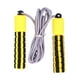 thumbnail image 2 of Cuerdas para saltar unisex con contador electrónico, cuerda para saltar ajustable para ejercicio, color amarillo, 2 of 14
