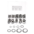 thumbnail image 1 of 500pack External Tooth Star Lock Washers Assortment Kit- for Equipment Fasteners, 1 of 6