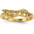 thumbnail image 2 of 14k Yellow Gold Family Jewelry Ring Mounting no stones included - 2.4gm, 2 of 8