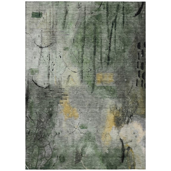 Dalyn Rugs Machine Washable Indoor/Outdoor Chantille ACN2032 Pewter 2'6" x 3'10" Rug