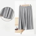 thumbnail image 4 of Jalioing Women's Pajama Shorts Soft Comfort Knee Length Elastic Waist Sleep Shorts Casual Loose Plain Lounge Shorts, 4 of 5