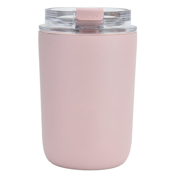Tasse à Café, Flacon à Vide Portable en Acier Inoxydable 280ml pour Voyager pour Cadeau d'Anniversaire Noir, Blanc, Bleu, Rose