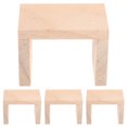 thumbnail image 1 of 4pcs Mini Furniture Wood Stool Simulation Stool Miniature House Ornament, 1 of 7