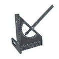 thumbnail image 3 of yotijay Carpentry Measuring Layout Tool Drawing Scribing Gauge Triangle Ruler Square Gray, 3 of 9