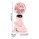 thumbnail image 2 of Clip On Fan Portable Stand Clip Pequeño Ventilador Ventilador de Escritorio Estación de Carga Usb Dormitorio de Estudiantes Dormir Junto a la Cama Mini Camping Al Aire Libre Conveniente Pequeño Ventil, 2 of 5