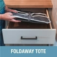 thumbnail image 3 of CleverMade Collapsible Laundry Tote 2PK - 50L (13 Gal) Midnight Black/Shadow Gray, 3 of 8