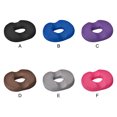 thumbnail image 3 of Inteprter Almohada de donut antideslizante de poliéster para alivio de hemorroides y cojín de asiento cómodo memoria de coxis Decoración del hogar Gris, 3 of 6