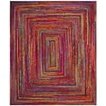 thumbnail image 4 of Safavieh Braided Collection BRD210A Handmade Boho Reversible Cotton Area Rug, 8' x 10', Red / Multi, 4 of 5