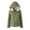 Green, variant on Women's Velvet Checked Jacket Slim Fit Casual Zippered Hooded Long Sleeve Winter Warm Coat Outerwear Gold XL