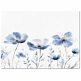 thumbnail image 2 of Area Rugs Indoor Non-Slip Rectangle Rug 4x6 Ft Simple Style Watercolor Retro Blue Floral Lines Rug Rubber Backing Floor Mats Non Shedding Home Decor Carpet for Entryway Living Room, 2 of 8
