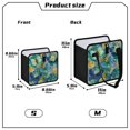 thumbnail image 6 of Green Butterfly Car Dumpster Leakproof Trash Can Organizer Waterproof Garbage Bin 11x11x5.9in Oxford Cloth, 6 of 8