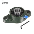 thumbnail image 3 of Uxcell 2pcs UCFL202-10 Pillow Block Bearing 5/8" Solid Cast Iron Base Chrome Steel Mounted Ball Bearing Self Aligning, 3 of 5