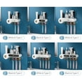 thumbnail image 2 of Estante para cepillos de dientes con tazas Dispensador automático de pasta de dientes Exprimidor Soporte de almacenamiento Montado en la pared Soporte para cepillos de dientes Organizador Ra Irfora Estante para cepillos de dientes, 2 of 7