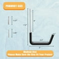 thumbnail image 2 of Juformin Heavy Duty Utility Hooks - Wall Mount, Hooks for Garage, Hose, Bike, Ladder, Leaf Blower Hanger (6 Medium) C104, 2 of 3