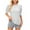 White, variant on Plebaso Summer Tunic Tops for Women Puff Short Sleeve Crew Neck Casual T-Shirts Vacation Beach Cute Blouses