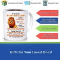 thumbnail image 2 of To My Dear Son In Law Mother In Law Mug, Son In Law Gift Mug, Mother In Law To Son In Law Mug, Son In Law Gift, Birthday Gift, Ceramic Novelty Coffee Mug, Tea Cup, Gift Pres, 2 of 2