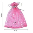 thumbnail image 4 of DEBGFS 50PCS Christmas Drawstring Gift Bags Transparent  Stocking Bags for Candy Cookie Chocolate  White,red, 4 of 8