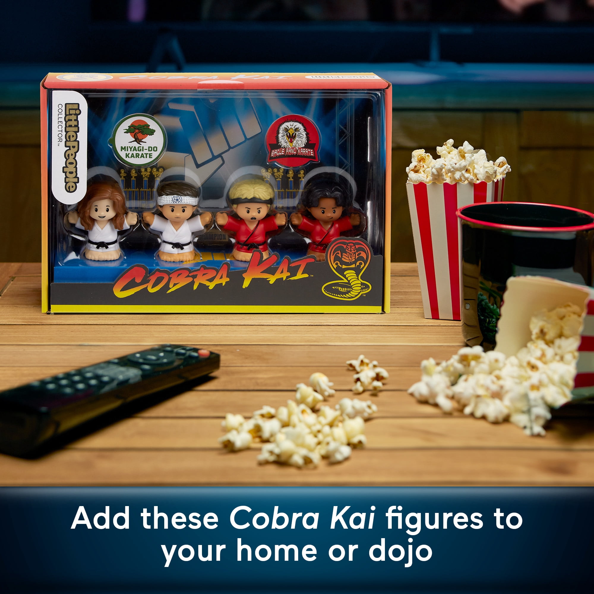 Little People Collector Cobra Kai Special Edition Set for Adults & Fans, 4 Figures