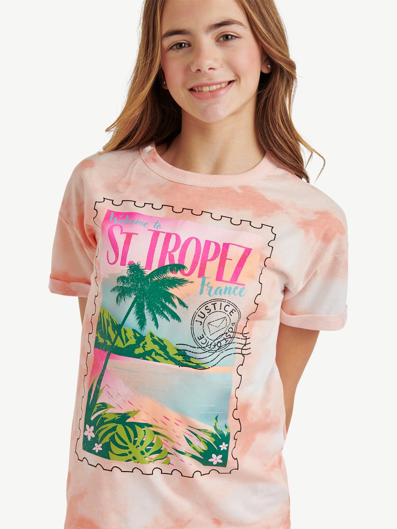 Justice Girls Tee & Bike Short Set, Sizes XS - XLP