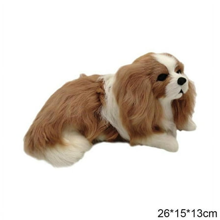 ZOUBAOQ Realistic Charlie Dog Plush Toy Stuffed Animal Soft Cute Pet Kid ( L