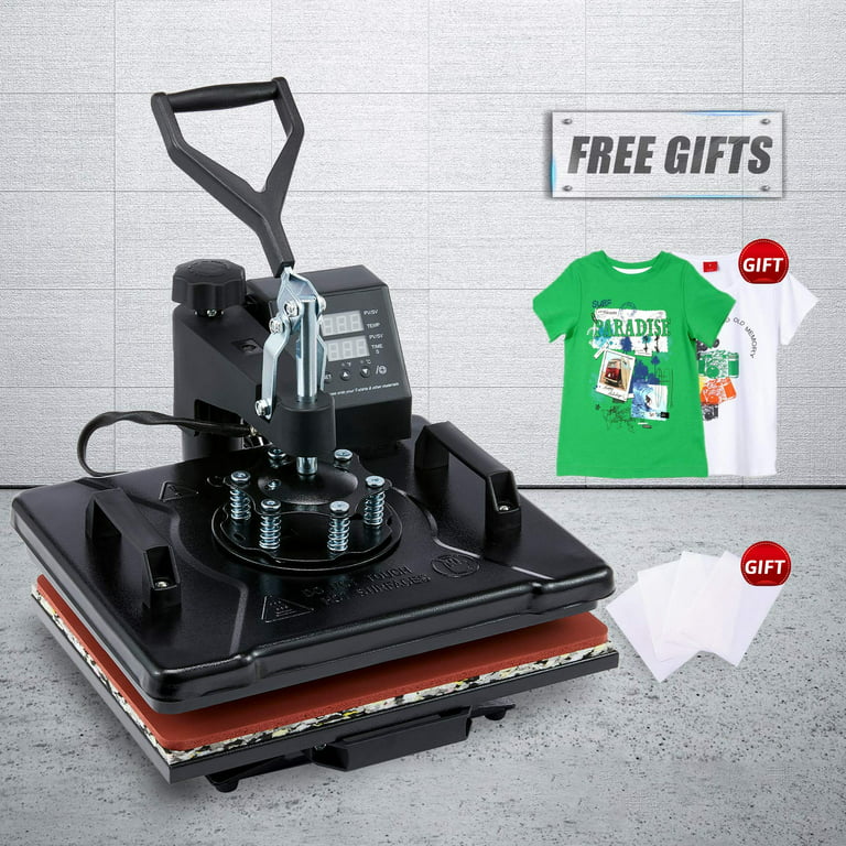 Professional 12x15 inch T Shirt Heat Press Machine for Shirts Mouse Pads & More, Infant Boy's, Size: 12 x 15, Black