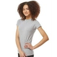thumbnail image 5 of Tultex Women’s Slim Fit T-Shirt, Women's Short Sleeve Tee, Soft Ring-Spun Cotton Tee, Heather Grey, 2XL, 5 of 5
