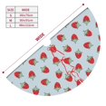 thumbnail image 3 of Pofeuu Hand Drawn Strawberry Print Christmas Tree Skirt, Merry Christmas Skirt Xmas Tree Ornaments for Xmas Holiday Party Decorations-30", 3 of 7