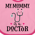 thumbnail image 4 of Inktastic Mommy is a Doctor Baby Girls Baby Bib, 4 of 4