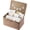 咖啡色, variant on Geelin Sea Grass Wedding Card Basket With Letter Flag Decorative Wedding Card Woven Post Box Suitable For Baby Showers Birthdays Graduation Ceremonies Bridal Showers(Coffee,14 Inch)