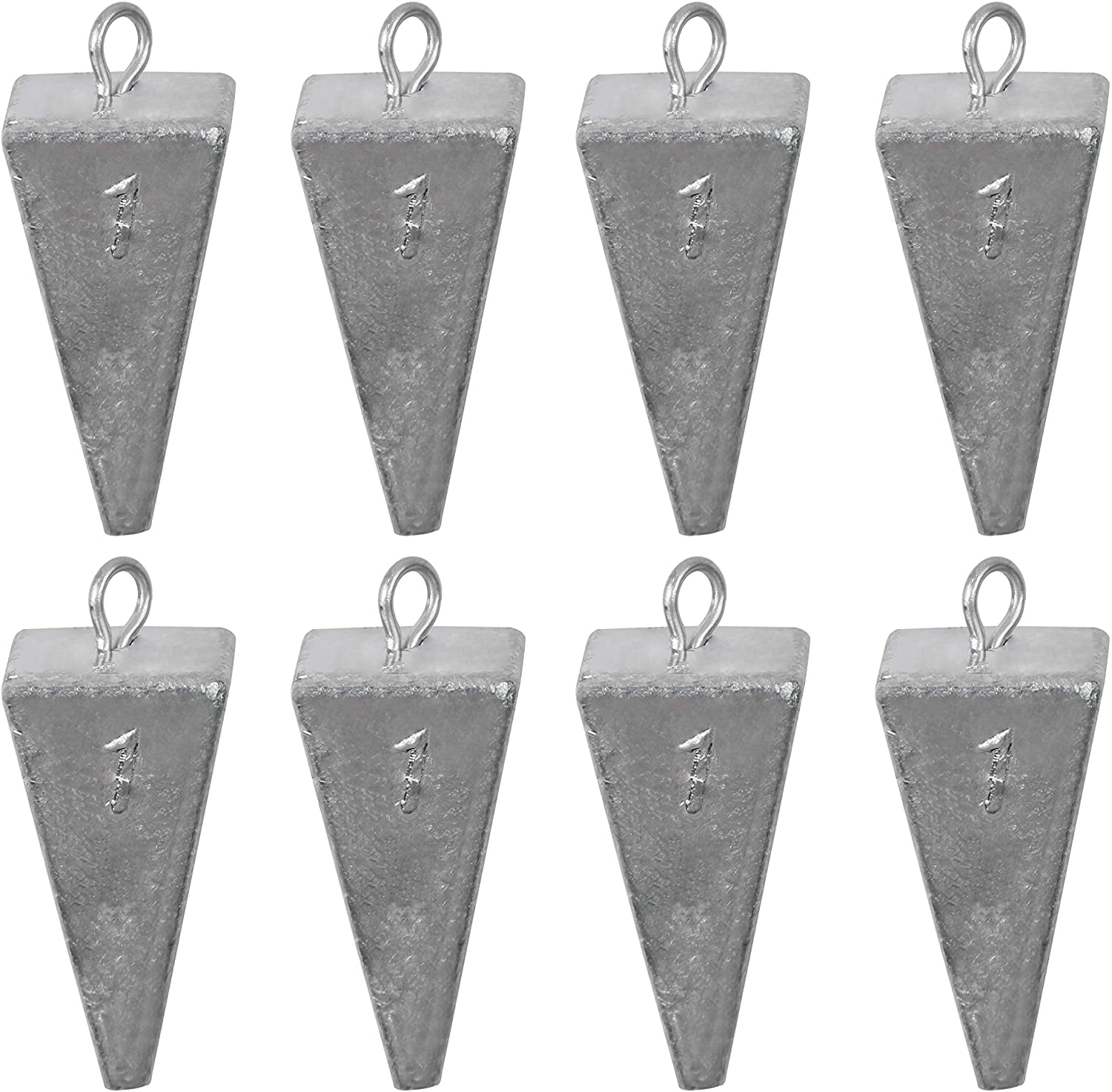 lead weights 8pcs.8oz cannon ball sinkers fishing 