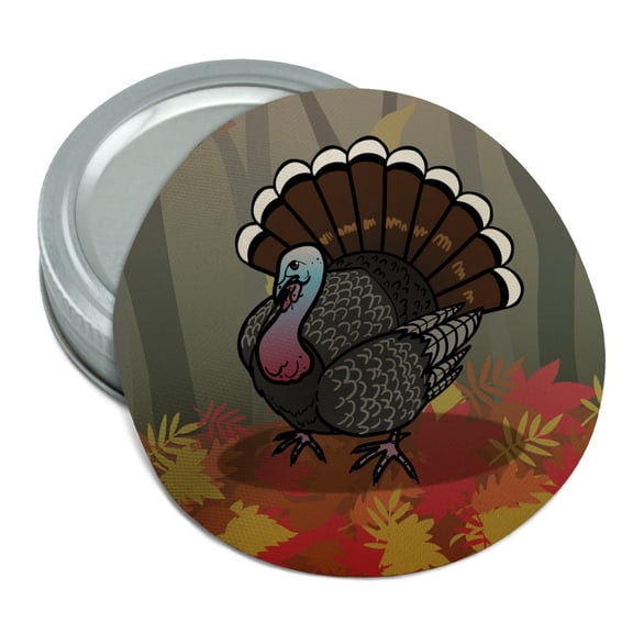 Turkey Thanksgiving Autumn Round Rubber Non-Slip Jar Gripper Lid Opener