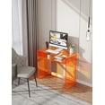 thumbnail image 3 of Solaround Acrylic Desk, Acrylic Table, 33.5" x 29.5" x 15.7", Orange, 3 of 8