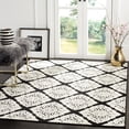 thumbnail image 2 of SAFAVIEH Cottage Ace Damask Indoor/Outdoor Area Rug, Anthracite/Cream, 6'7" x 9'6", 2 of 8
