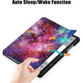 thumbnail image 3 of KOMI Slim case pour Galaxy Tab A9+ A9 Plus (Modèle 2023: Sm-X210/x215/x216) Étui Intelligent en Cuir à Rabat 3 Volets Fonction Support étui Arrière Rigide en PC, 3 of 5
