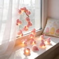 thumbnail image 6 of ZHMRFG 118.1In Easter Bunny String Light Pink Plastic Bunny & Carrot Shape Ambient Glow Sturdy Reusable No Wire Decor Party Favors For Terrace Balcony Camping Family Party Easter Holiday Decoration, 6 of 9