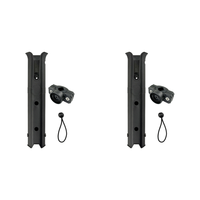 Soporte ajustable para caña de pescar estante portátil para refrigerador de barcos remolque negro