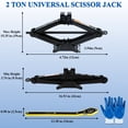 thumbnail image 4 of cyrico Scissor Jack, Portable Universal Car Tire Jack kit with Ratchet Wrench & Work Gloves, Upgraded Emergency Spare Tire Repair Tool for Auto, SUV, MPV, 4 of 7