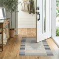 thumbnail image 2 of ODIKA 2'x3' Washable Accent Rug Pet Friendly, Bedside Mat Round Cow Spotted Southwestern Abstract Inspired Boho Border for Bedroom, Nursery, RV, 2 of 7