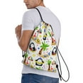 thumbnail image 4 of Yiaed Penguins On The Beach Print Drawstring Bags Drawstring Backpack Bulk String Back Pack Gym Sport Bag-Small, 4 of 5