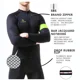 thumbnail image 4 of X-TIGER - Maillot de ciclismo para hombre, manga larga, transpirable, secado rápido, cremallera completa, 3 bolsillos traseros, ropa para bicicleta de carretera, 4 of 5