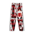 thumbnail image 5 of Balery Men'S Buffalo Plaid Love And Gnome Pants,Sleepwear Pants,Pajama Pants,Pj Bottoms Drawstring And Pockets-Small, 5 of 9