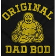 thumbnail image 2 of Funny Father Original Dad Bod Buddha Men's Big & Tall Long Sleeve Graphic Tee Brisco Brands 2X, 2 of 5