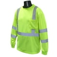 thumbnail image 3 of Radians Men's Class 3 Long Sleeve T-shirt with Max-Dri™ Hi-Vis Green - ST21-3PGS, 3 of 7